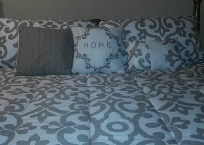 Bed in the apartment